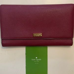 SOLD SOLD SOLD Kate Spade large Magenta Wallet